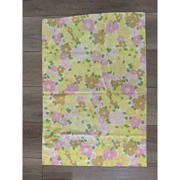 VTG Dan River Dantrel Full Sheet Set 70s Flower Power Hippie Boho Faded - Picture 14 of 16